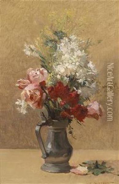 Bouquet Of Flowers Oil Painting - Emile Charles Dameron