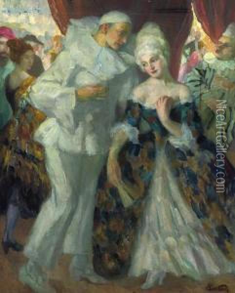 The Fancy Dress Party Oil Painting - Leo Putz