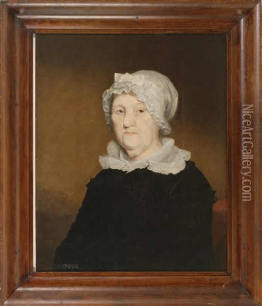 Portrait Of Lucy Sturtevant Thompson Oil Painting - Cephas Giovanni Thompson