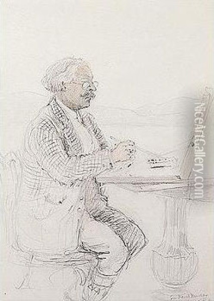Inscribed L.r.: Sir David Murray./r.a. Oil Painting - Thomas Raffles Davison