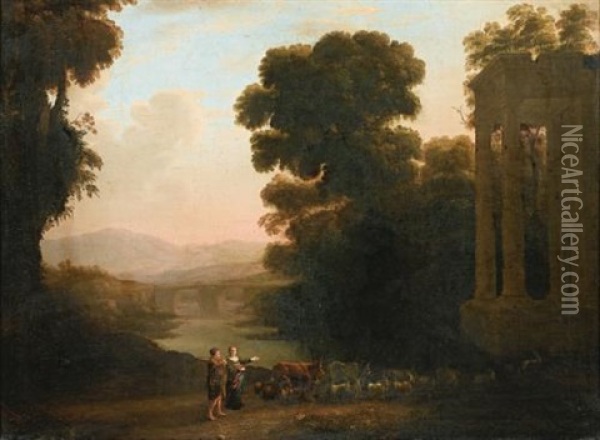 Paysage D'italie Oil Painting - Claude Lorrain