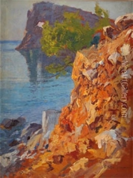La Foradada, Mallorca Oil Painting - Eliseo Meifren y Roig