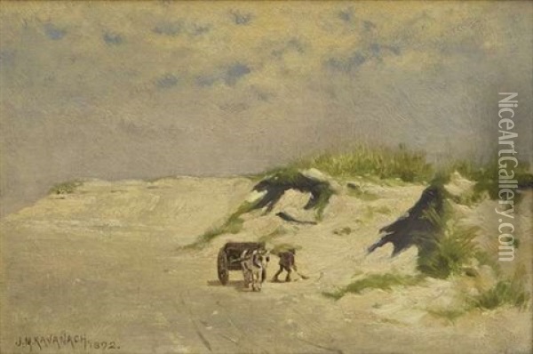 On The North Bull, Clontarf Oil Painting - Joseph Malachy Kavanagh