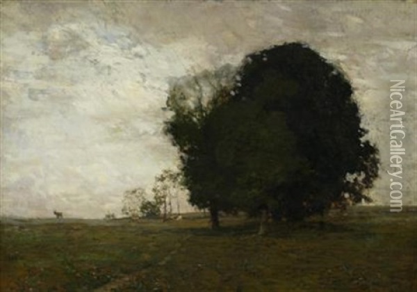 Twilight After Rain Oil Painting - William Langson Lathrop