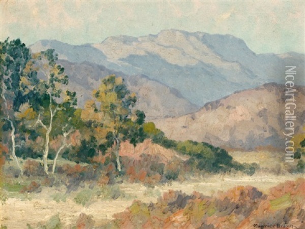 In The Mountains, California Landscape Oil Painting - Maurice Braun