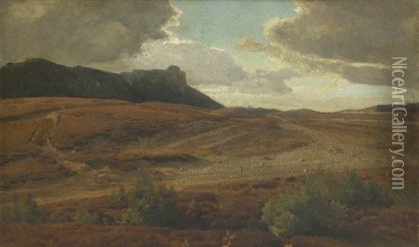 Ansicht Von Sylt Oil Painting - Johann Valentin Ruths