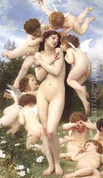 The Return of Spring Oil Painting - William-Adolphe Bouguereau