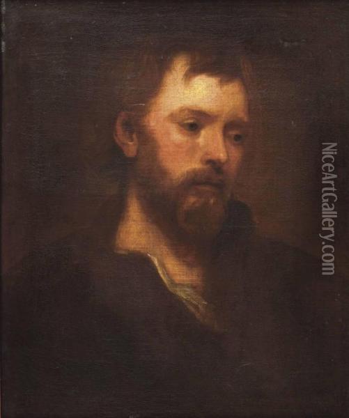 A 'tronie' Of A Bearded Man Oil Painting - Sir Anthony Van Dyck