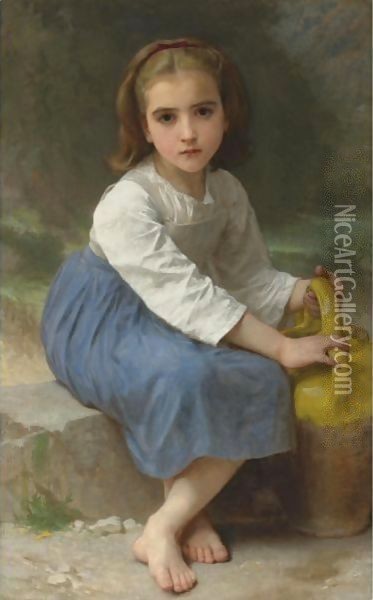 Jeune Fille A La Cruche Oil Painting - William-Adolphe Bouguereau