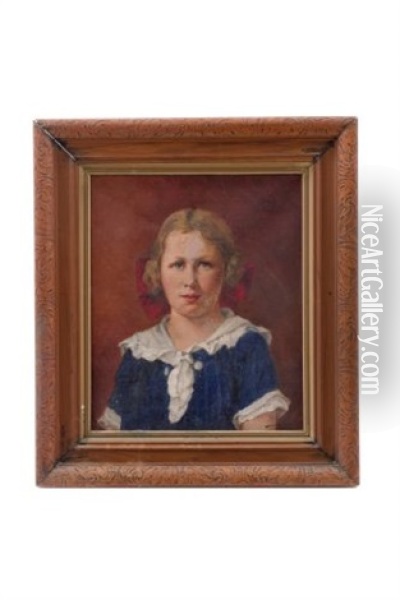 Retrato De Louise Benard Oil Painting - Emile Benard