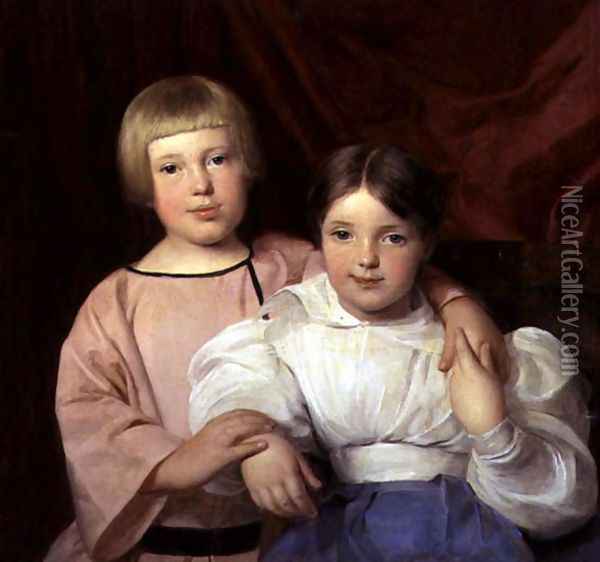 Children, 1834 2 Oil Painting - Ferdinand Georg Waldmuller