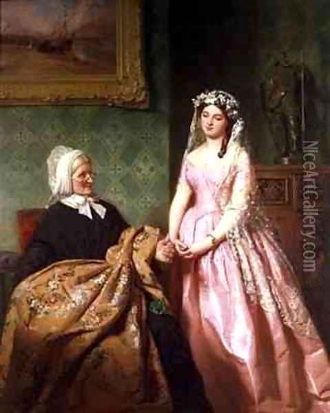 The Wedding Gown Oil Painting - John Faed