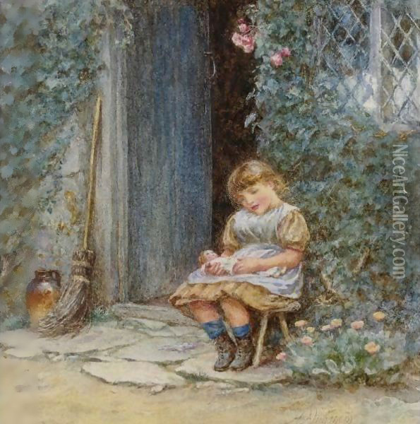 The Young Mother Oil Painting - Helen Mary Elizabeth Allingham