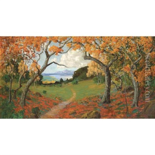 The Colors Of Fall Oil Painting - William Alexander Griffith