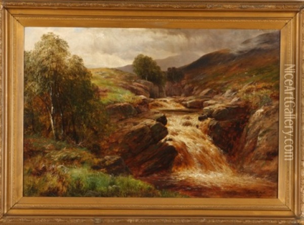 Landscape With Brook Oil Painting - Louis Bosworth Hurt