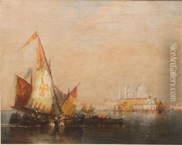 Morning, Venice Oil Painting - Walter Franklin Lansil