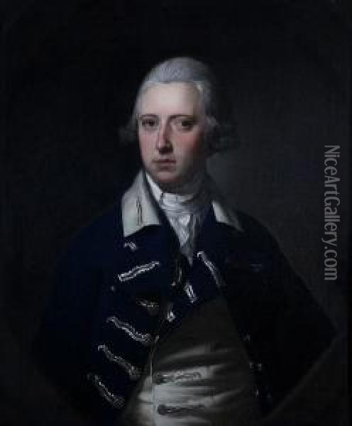Half Length Portrait Of Mr Norrey Of Speke Oil Painting - Henry Pickering
