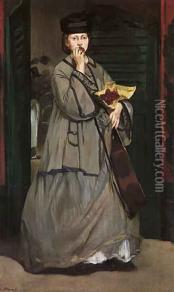 Street Singer 1862 Oil Painting - Edouard Manet