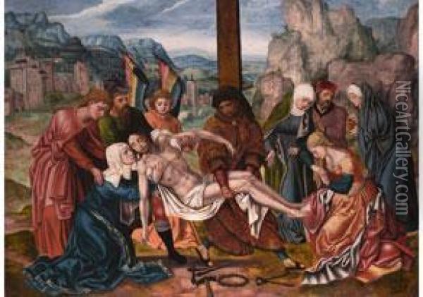 Die Kreuzabnahme Oil Painting - Rogier van der Weyden