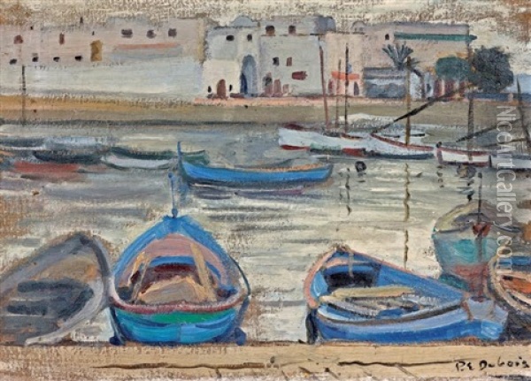 Le Port D'alger Oil Painting - Paul Emile Dubois