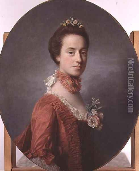 Lady Mary, wife of Lord Robert Manners 1737-1819 Oil Painting - Allan Ramsay