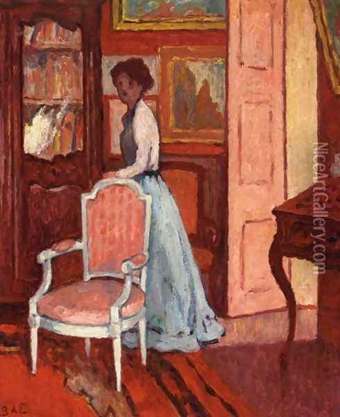 Interior Oil Painting - Georges dEspagnat