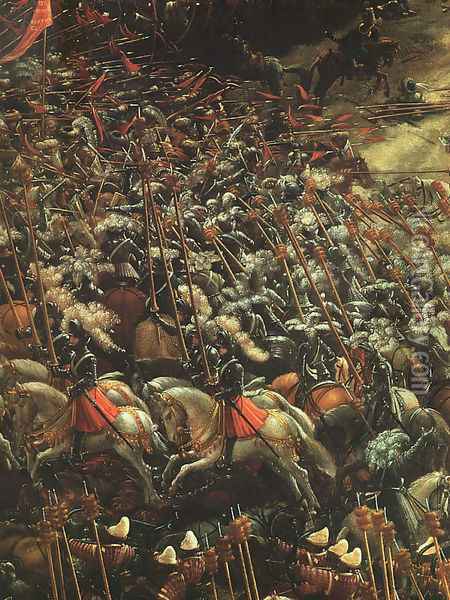 The Battle of Alexander, (detail-2), 1529 Oil Painting - Albrecht Altdorfer
