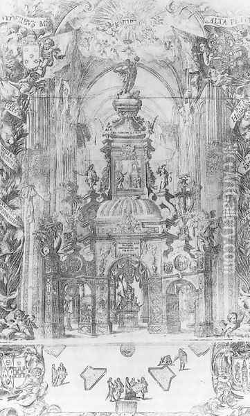 Monument to St Ferdinand 1671 Oil Painting - Juan De Valdes Leal