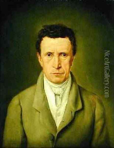 Portrait of Johann Friedrich Nikolaus Oldach 1773-1849 1824 Oil Painting - Julius Oldach