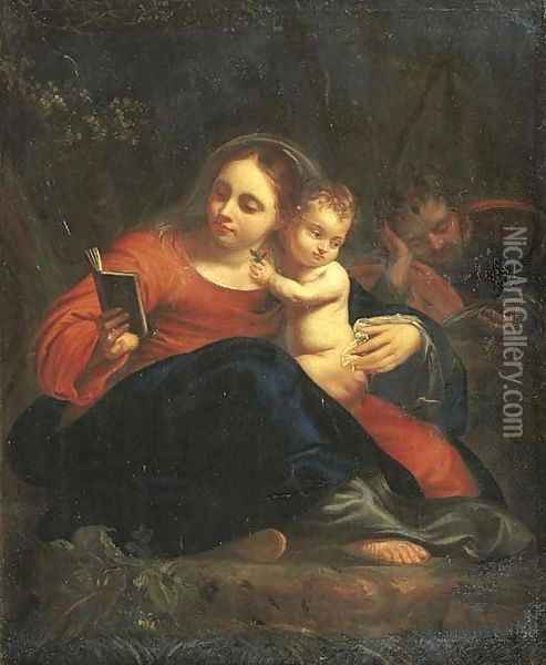 The Madonna and Child 3 Oil Painting - Simon Vouet
