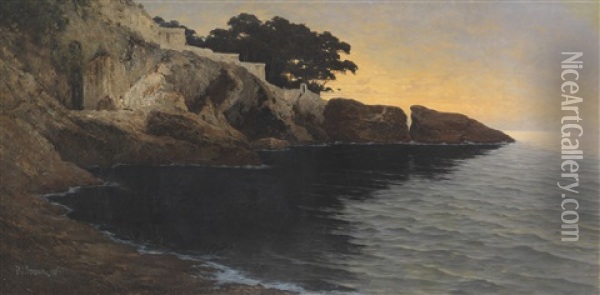 Capri Oil Painting - Paul von Spaun