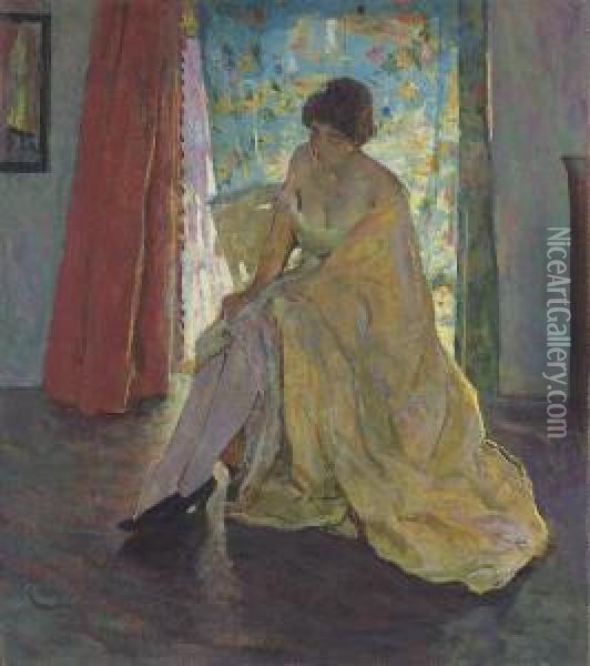 Impressionist Figure Oil Painting - Charles Webster Hawthorne