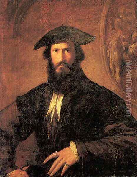 Portrait of a Man Oil Painting - Girolamo Francesco Maria Mazzola (Parmigianino)