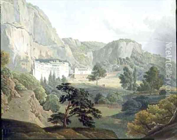 The Monastery of Megaspelia Oil Painting - Edward Dodwell