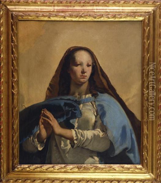 Vergine Ingloria Oil Painting - Giovanni Battista Tiepolo