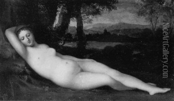 Venus Allongee Sur Fond De Paysage Oil Painting -  Giorgione