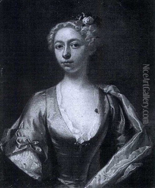 Portrait Of A Lady Oil Painting - William Verelst