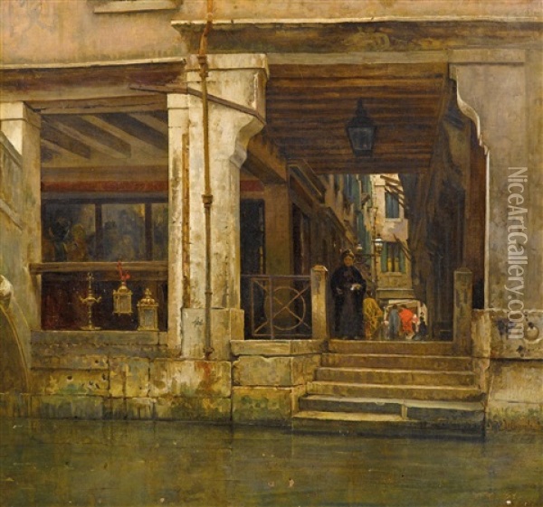 Antique Shop Oil Painting - Vincenzo Caprile