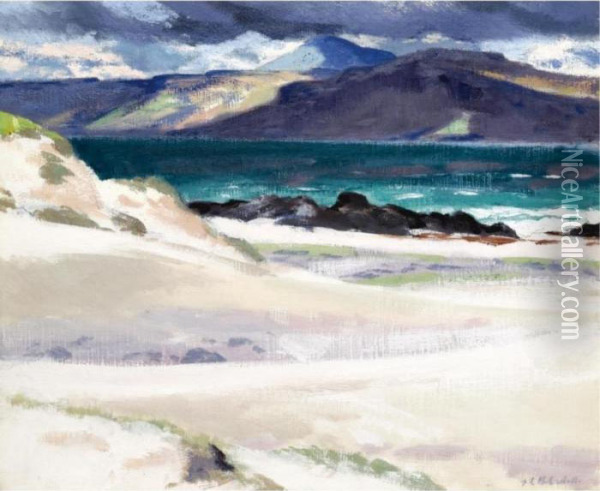 Iona And Ben More Oil Painting - Francis Campbell Boileau Cadell