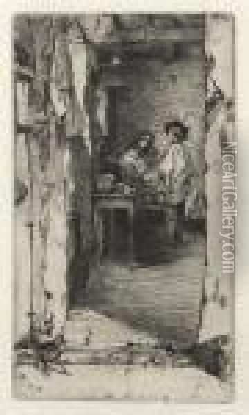 The Rag Gatherers Oil Painting - James Abbott McNeill Whistler