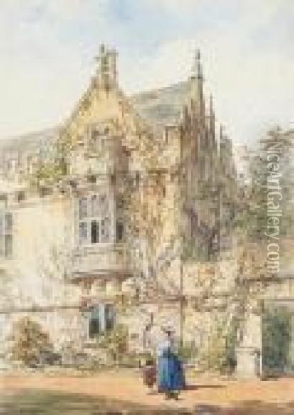 King Charles Window, St. John's College, Oxford Oil Painting - Joseph Nash