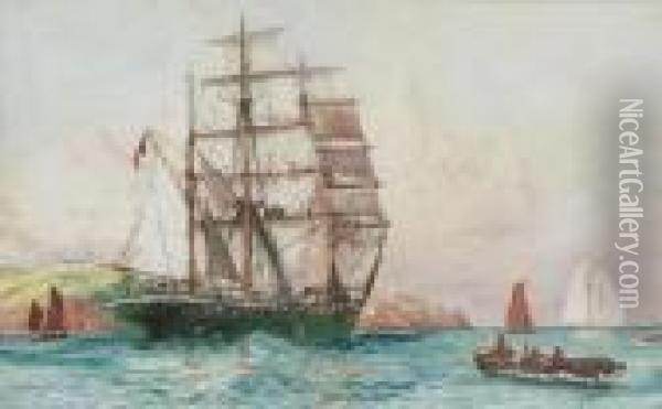 The Barque Oil Painting - Charles Edward Dixon