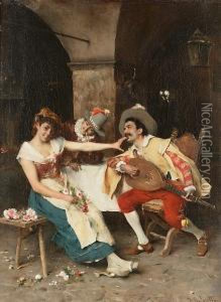 Serenade Oil Painting - Federico Andreotti