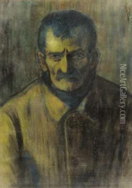 Old Transsylvanian Man Oil Painting - Istvan Nagy