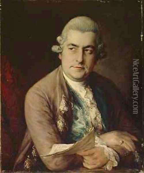 Johann Christian Bach 2 Oil Painting - Thomas Gainsborough