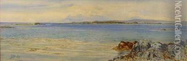 Skye From Arisaig Oil Painting - S. Marshall Bulley