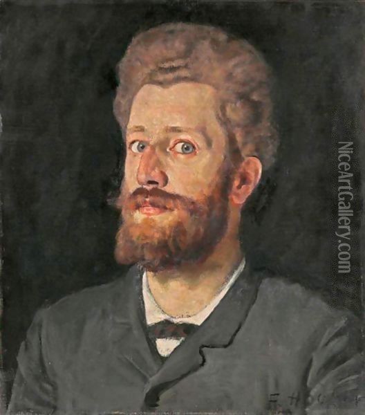 Bildnis Louis Montchal Portrait Louis Montchal Oil Painting - Ferdinand Hodler