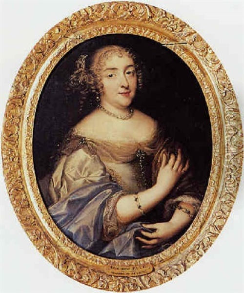Portrait De Madame Sevigne (?) Oil Painting - Ferdinand Elle