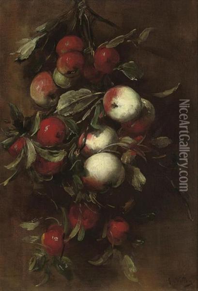 Apples Oil Painting - Antoine Vollon