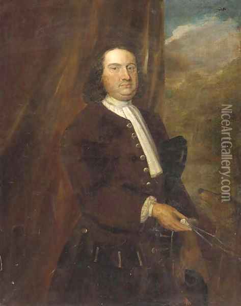Portrait of a gentleman 4 Oil Painting - John Theodore Heins
